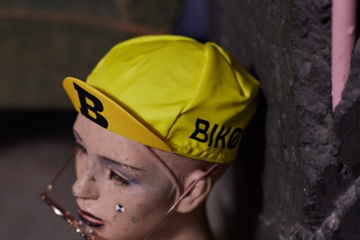 cycling cap yellow - Velikost: 54-57