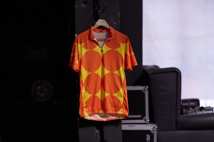 cycling jersey orange - Velikost: 6 (hruď 104-112)