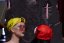 cycling cap red