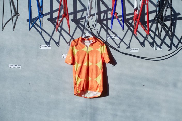 cycling jersey orange - Velikost: 2 (hruď 88-92)